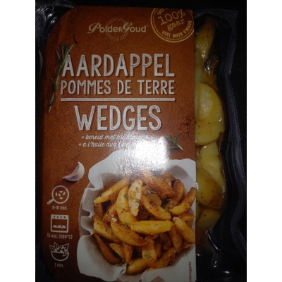 Aardappel Wedges per 450 Gram Vacuüm verpakt